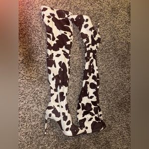 Steve Madden - cow thigh high boots. Never worn brand new.